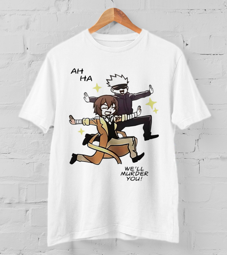 Ah Ha We’ll Murder You Cartoon Characters Dance Pose With Stars T-Shirt