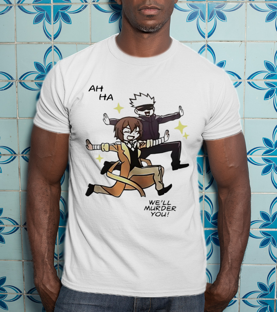Ah Ha We’ll Murder You Cartoon Characters Dance Pose With Stars T-Shirt