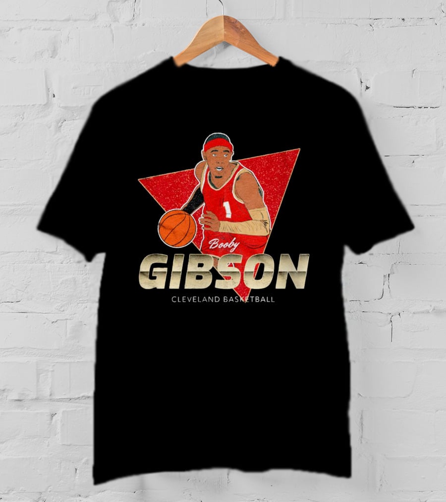 Booby Gibson Cleveland Basketball Player Number 1 T-Shirt