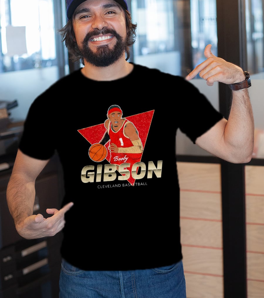Booby Gibson Cleveland Basketball Player Number 1 T-Shirt