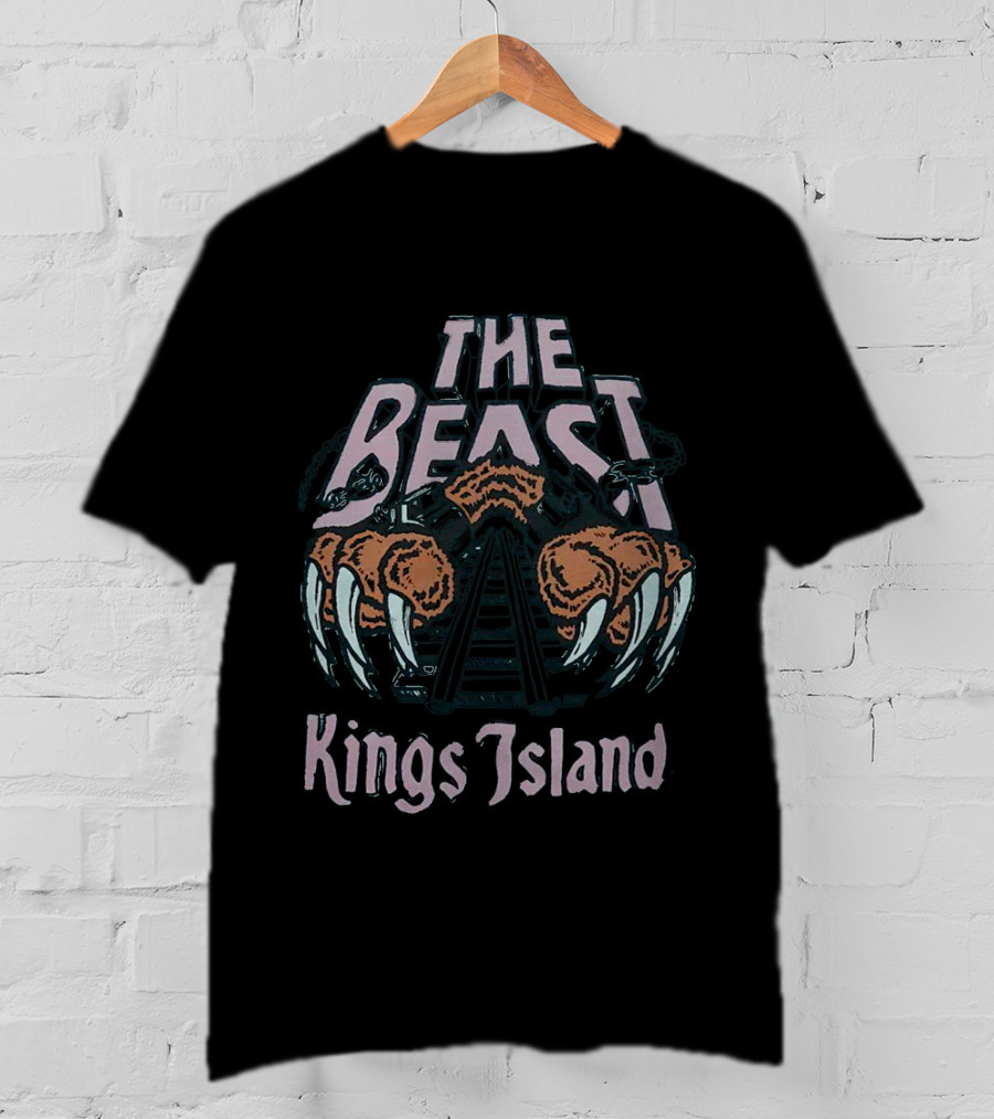 Kings Island The Beast Claws And Roller Coaster T-Shirt