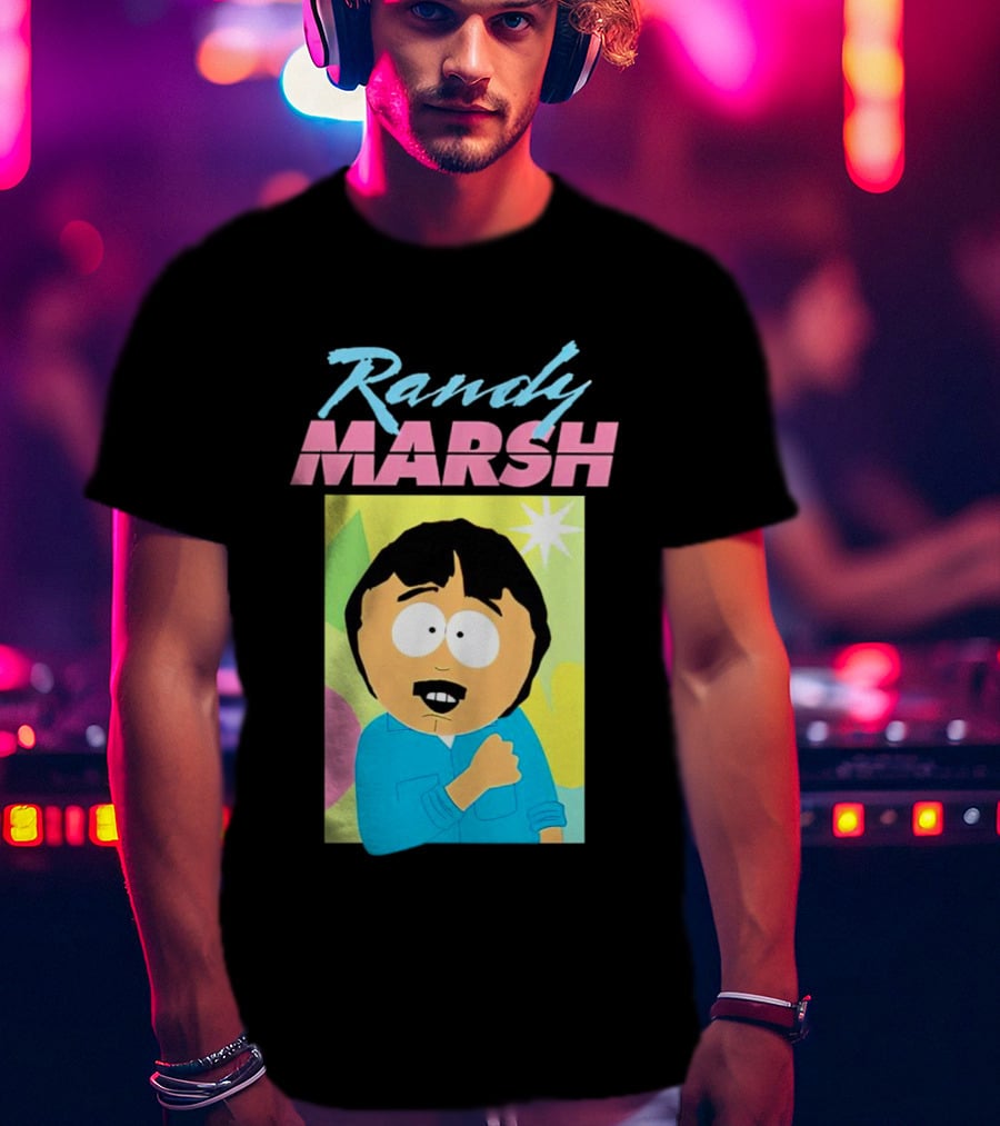 Randy Marsh Cartoon Character Colorful T-Shirt