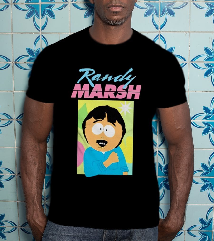 Randy Marsh Cartoon Character Colorful T-Shirt