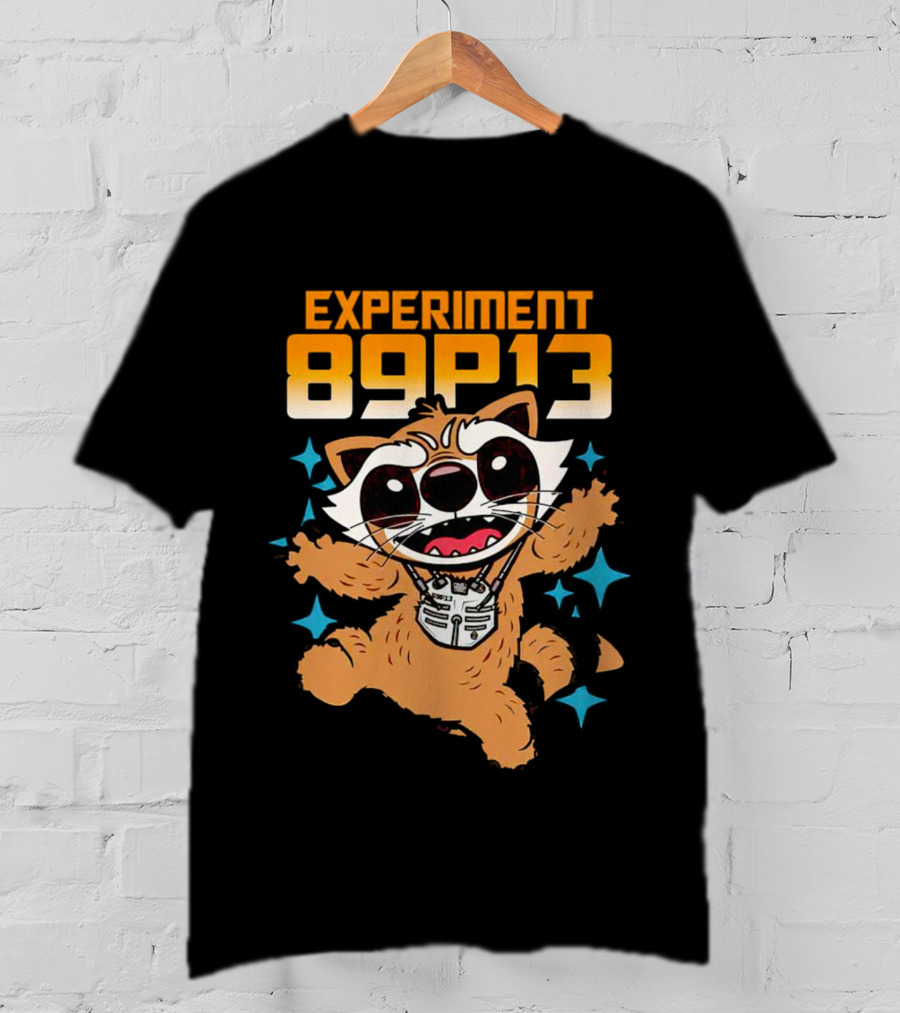 Experiment 89P13 Rocket Raccoon Cute Character T-Shirt