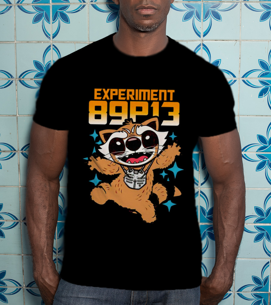 Experiment 89P13 Rocket Raccoon Cute Character T-Shirt