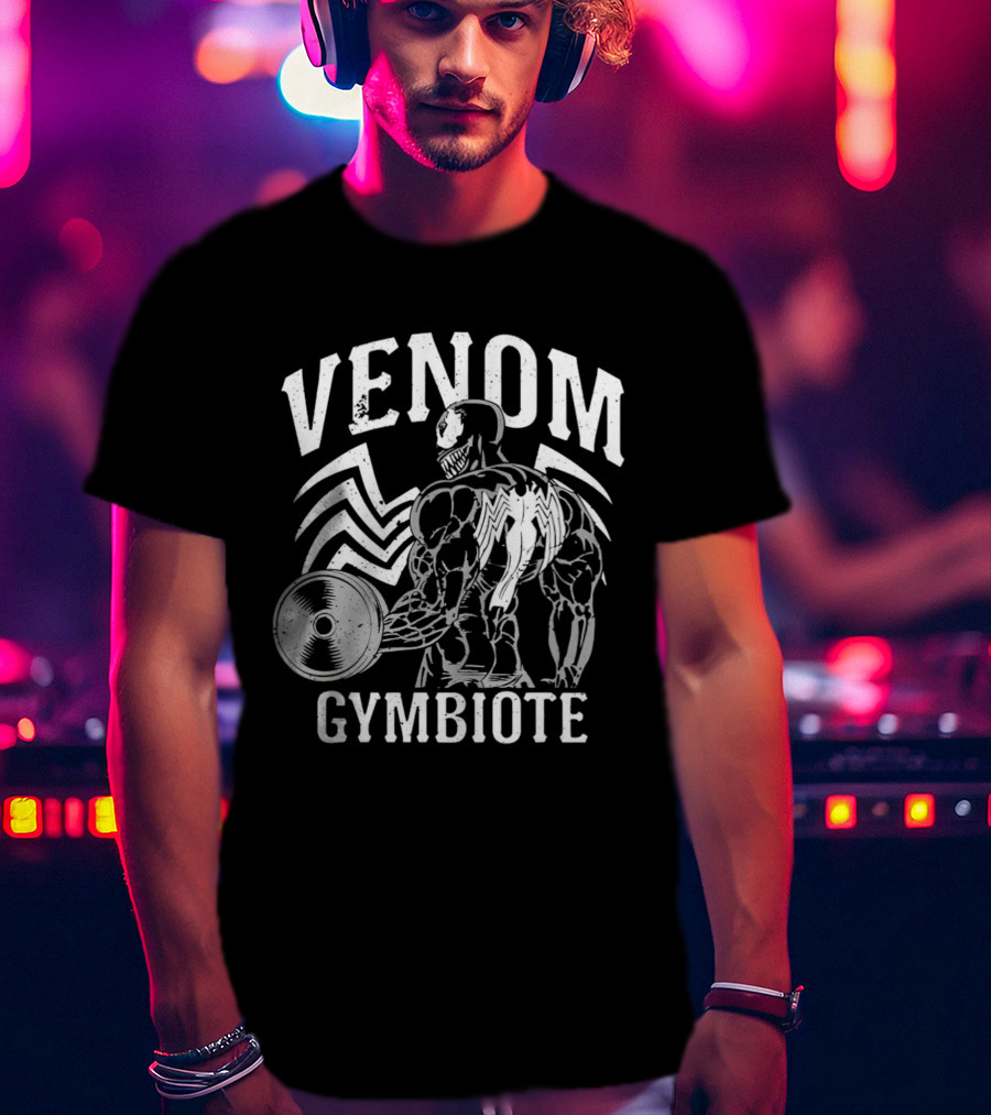 Venom Gymbiote Muscular Strength Workout Fitness Venoms Gymbiote Workout T-Shirt