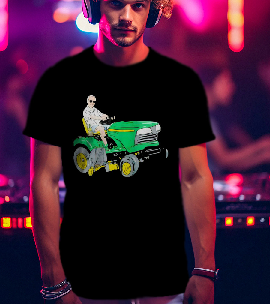 George Jones No Show Jones Riding Green Tractor T-Shirt