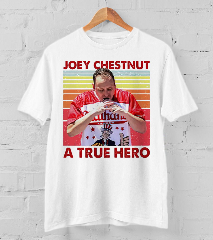 Joey Chestnut Nathan's Famous A True Hero T-Shirt