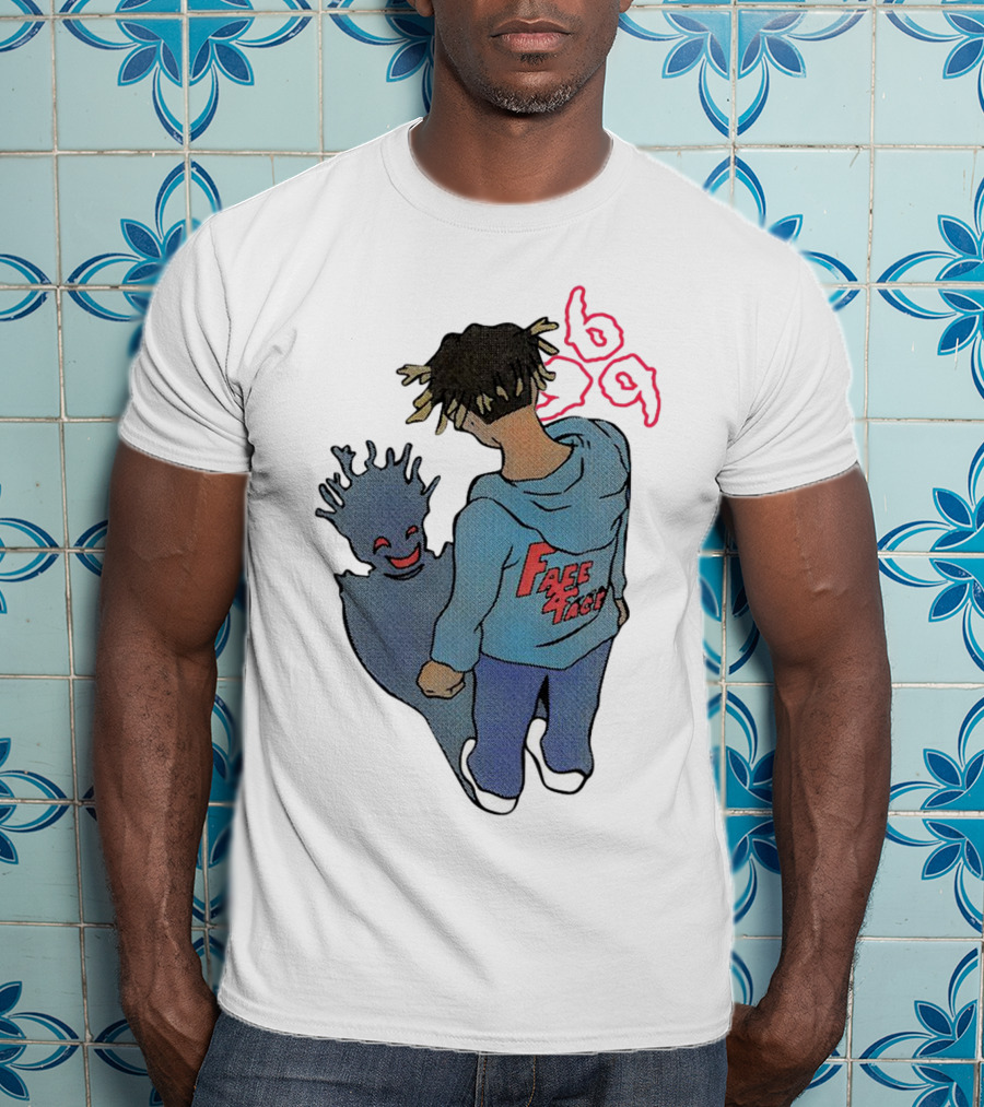 Juice WRLD Reflection Face 999 Hoodie And Shadow T-Shirt