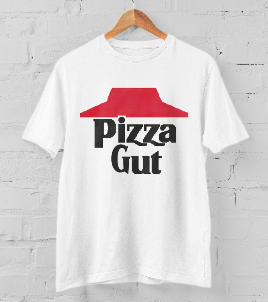 Pizza Gut Parody Red Hat T-Shirt