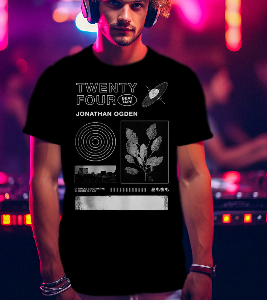 Twenty Four Beat Tape Jonathan Ogden 24 Tracks Based On The 24 Hours In A Day T-Shirt