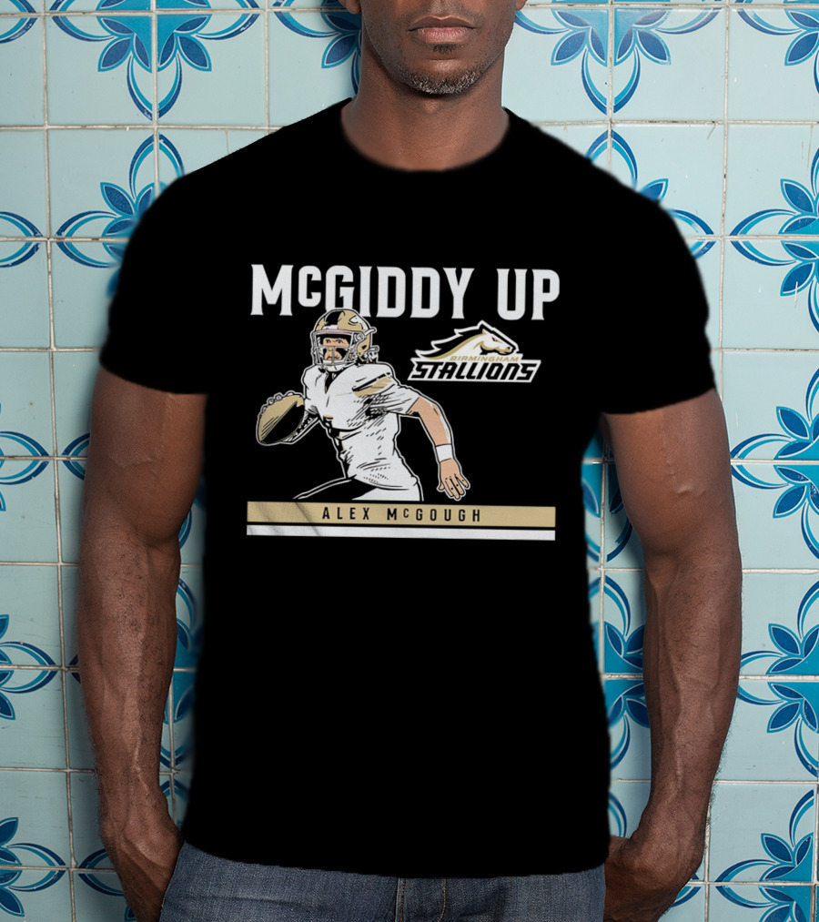 McGiddy Up Birmingham Stallions Alex McGough T-Shirt