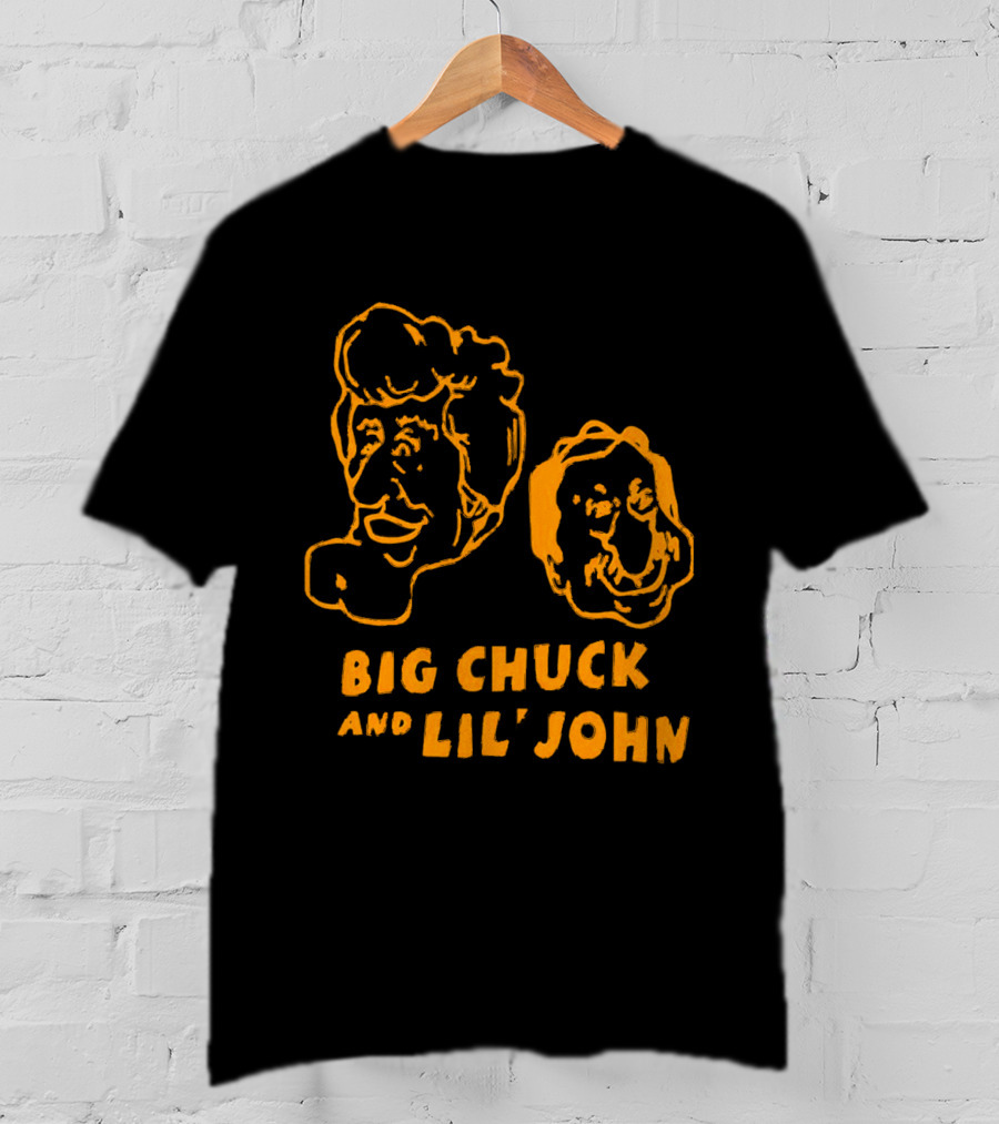 Big Chuck And Lil’ John Caricature Classic Faces T-Shirt