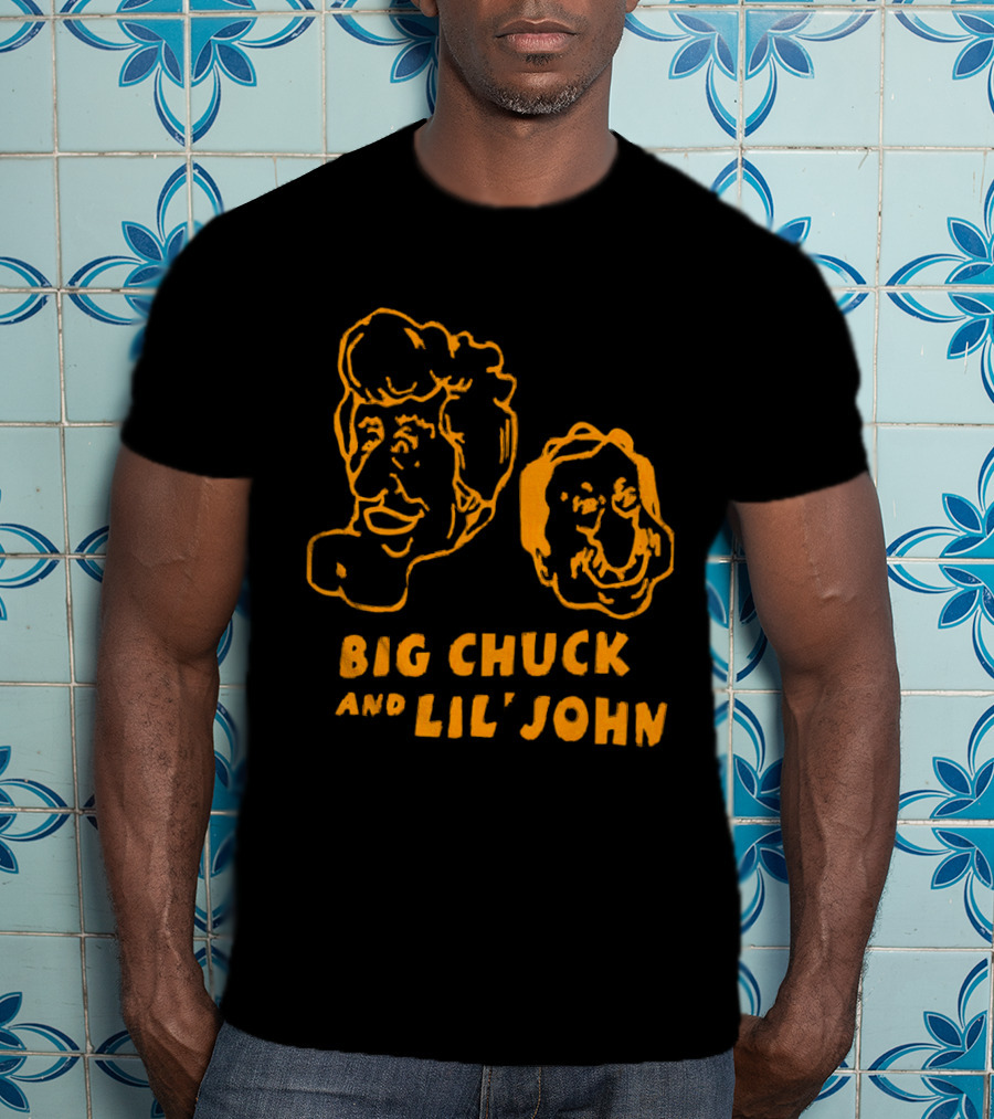 Big Chuck And Lil’ John Caricature Classic Faces T-Shirt
