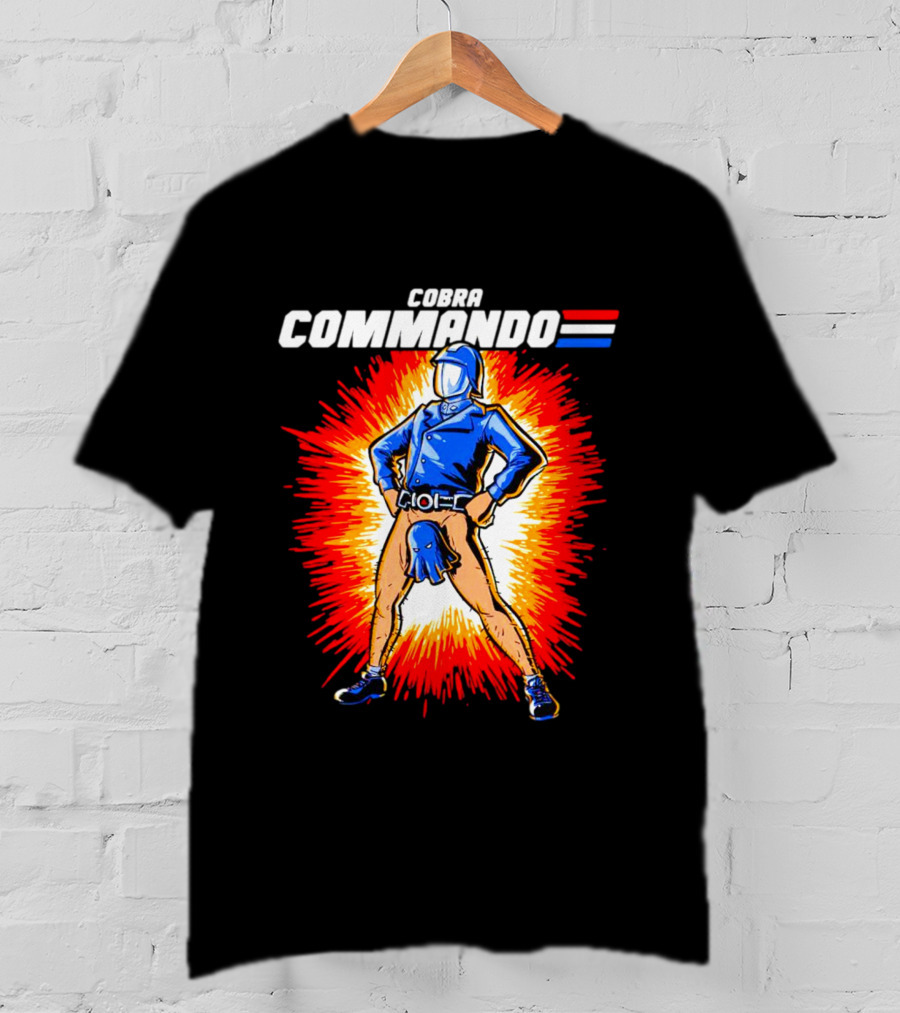 Cobra Commando Retro Action Cartoon Burst Hero T-Shirt
