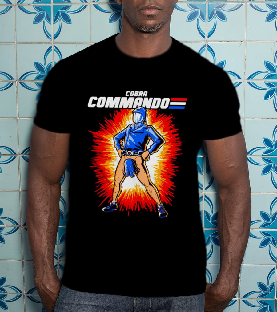 Cobra Commando Retro Action Cartoon Burst Hero T-Shirt