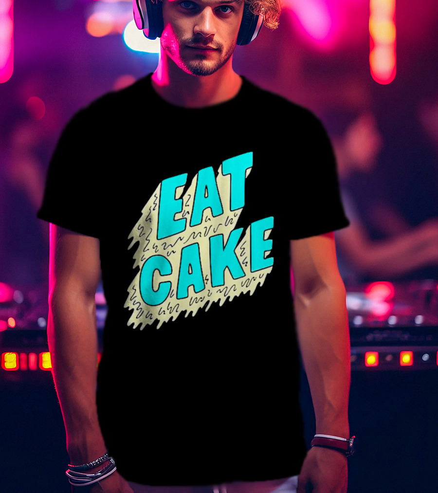 Eat Cake Retro T-Shirt