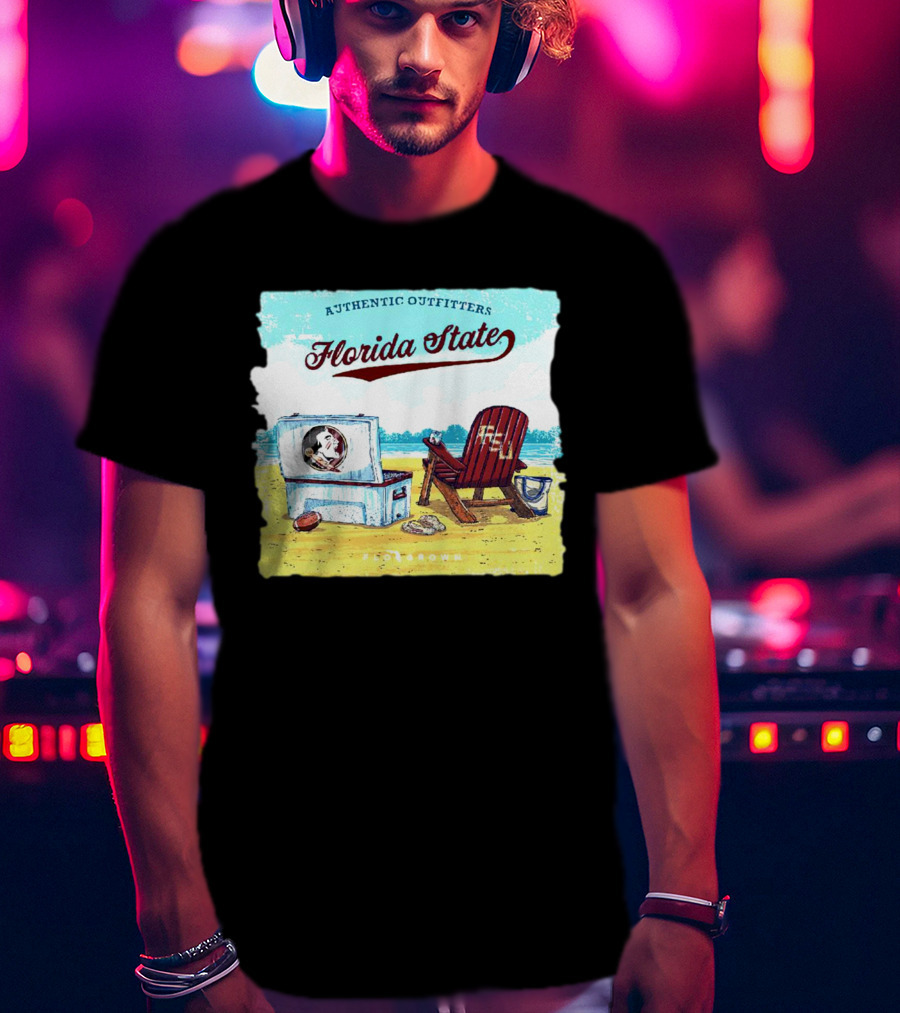 Florida State Seminoles Authentic Outfitters Lakeside Relaxation Scene T-Shirt