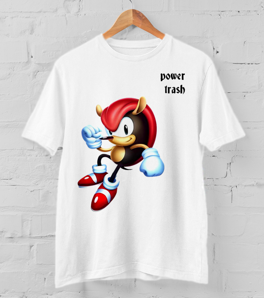 Mighty The Armadillo Power Trash Fist Ready T-Shirt