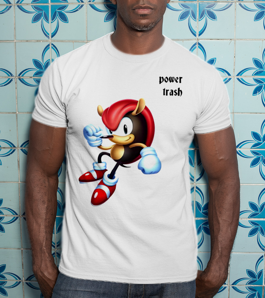 Mighty The Armadillo Power Trash Fist Ready T-Shirt