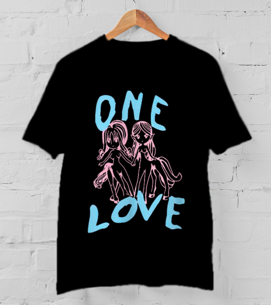ONE LOVE Anime Characters Duo T-Shirt