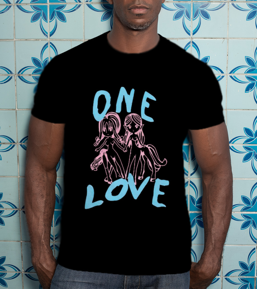 ONE LOVE Anime Characters Duo T-Shirt