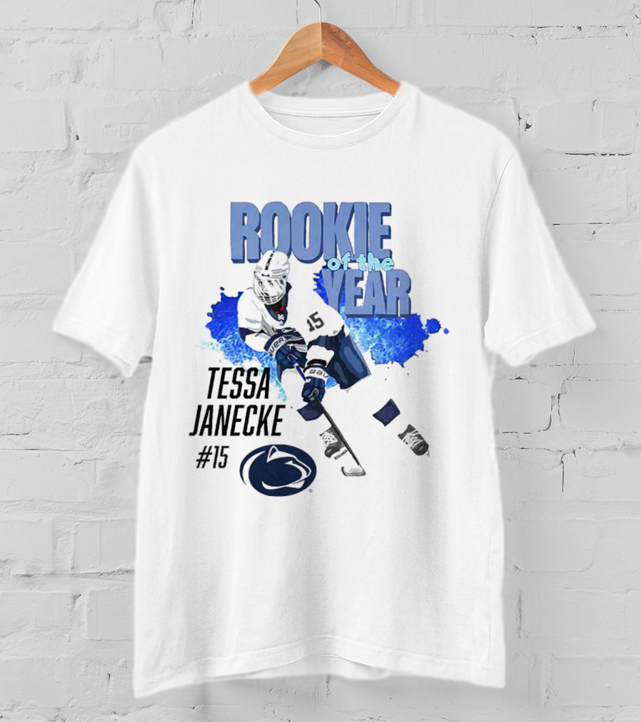 Tessa Janecke #15 Rookie Of The Year Hockey Player T-Shirt