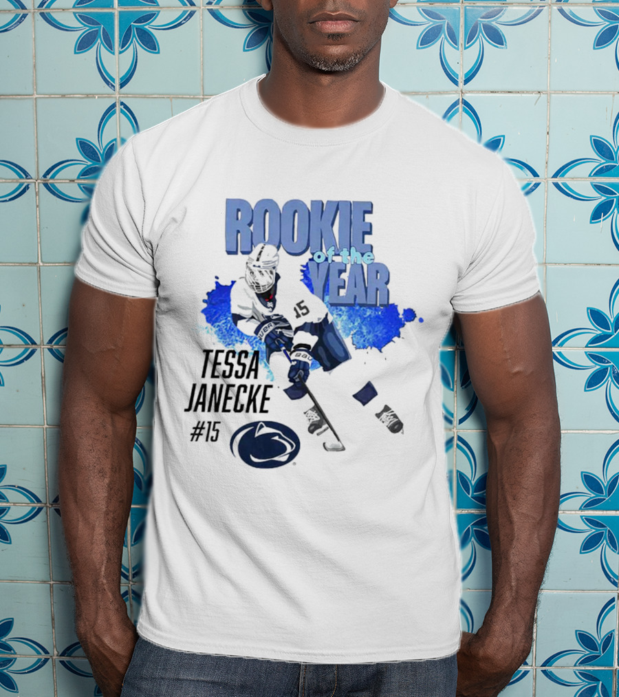 Tessa Janecke #15 Rookie Of The Year Hockey Player T-Shirt