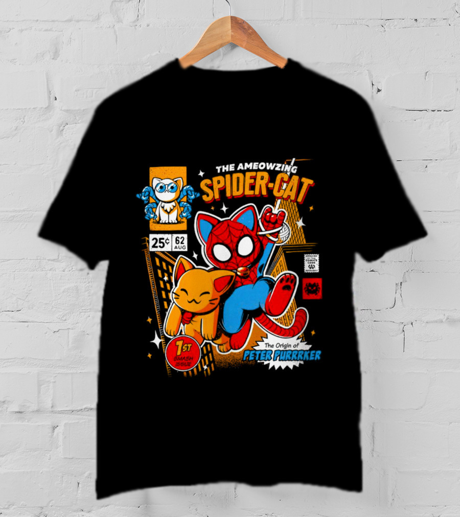 The Ameowzing Spider-Cat The Origin Of Peter Purrrker 1st Issue T-Shirt