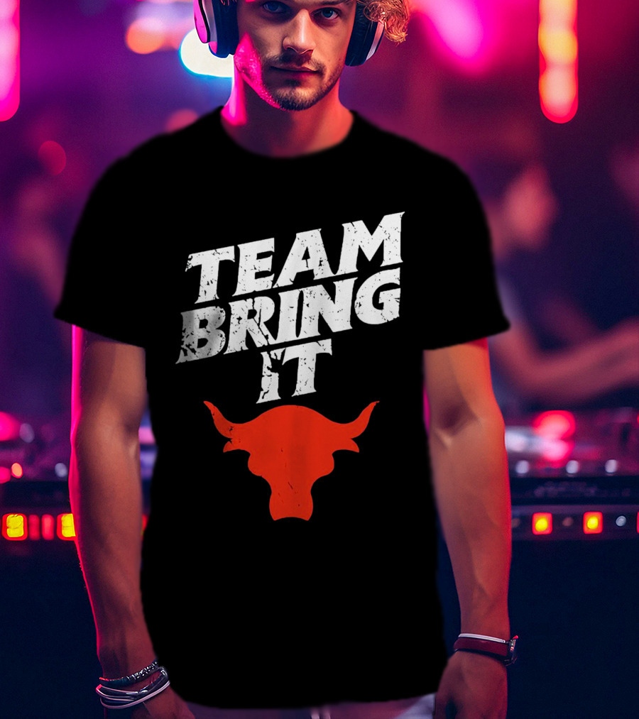 Team Bring It The Rock Bull T-Shirt