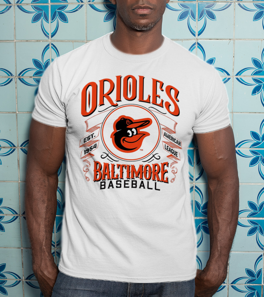 Orioles Baltimore Baseball American League Est 1954 T-Shirt