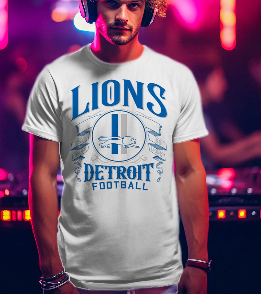 Detroit Lions Football Go Lions Est 1934 T-Shirt