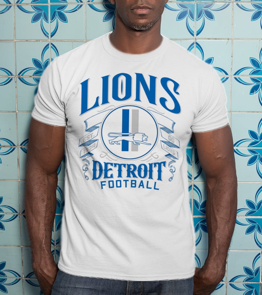 Detroit Lions Football Go Lions Est 1934 T-Shirt