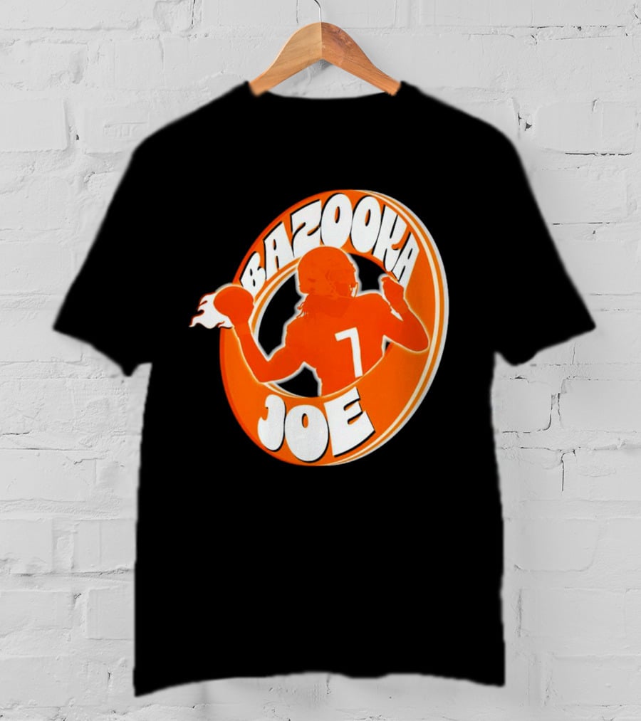 Bazooka Joe Tennessee Vols Silhouette With Number 7 Football Player T-Shirt
