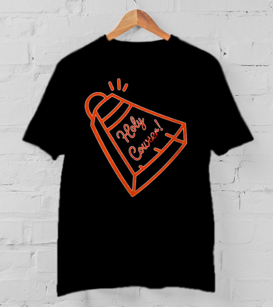 Holy Cowser Neon Orange Cowbell T-Shirt
