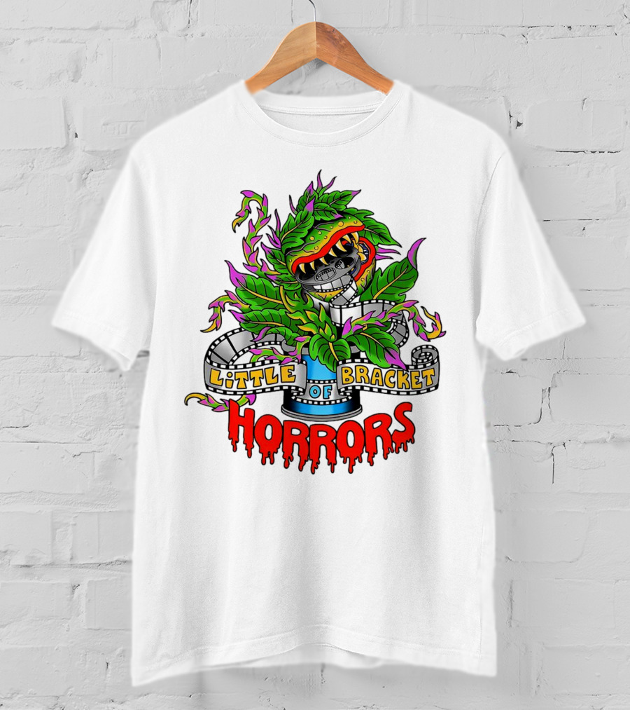 Little Bracket Of Horrors Film Reel Plant T-Shirt