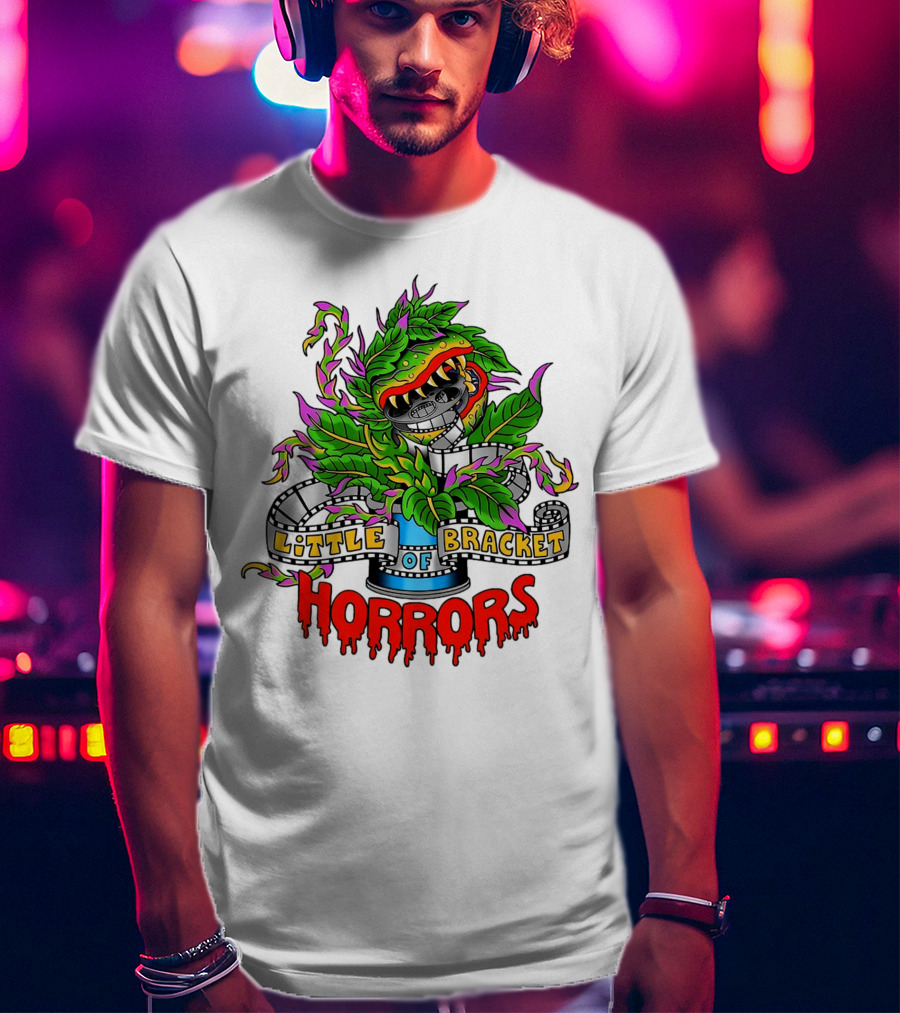 Little Bracket Of Horrors Film Reel Plant T-Shirt