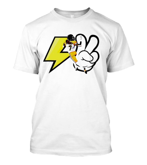 Lucky Whitehead Lightspeed BC Lions Football Lightning Bolt Victory Hand T-Shirt