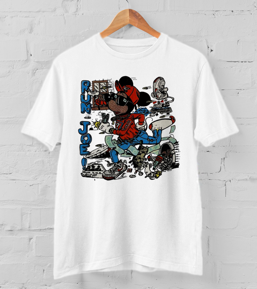 RUN JOE Run D.M.C. Mickey Mouse T-Shirt
