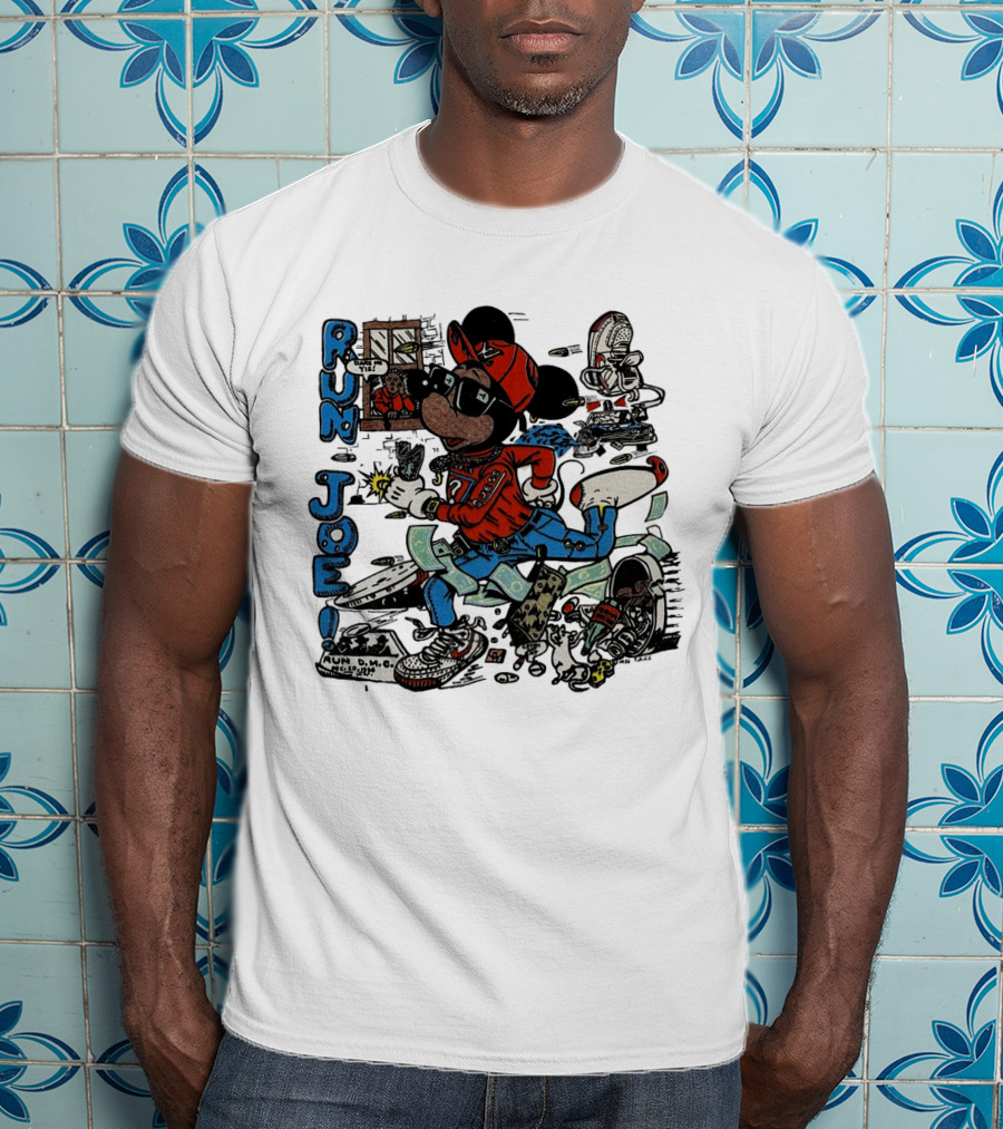 RUN JOE Run D.M.C. Mickey Mouse T-Shirt