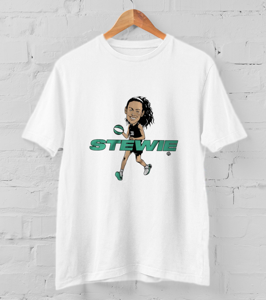 Stewie Breanna Stewart Caricature New York Liberty 30 T-Shirt