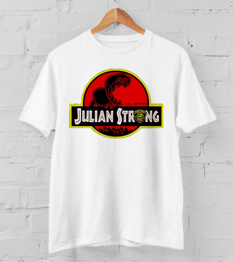 Julian Strong Fundraiser Unleash The Power Of Love Dinosaur Rescue Project 143 T-Shirt