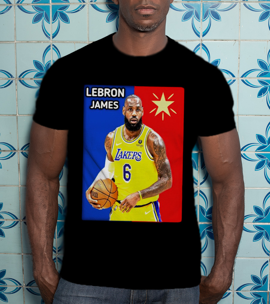 LeBron James Los Angeles Lakers Basketball Star 6 T-Shirt