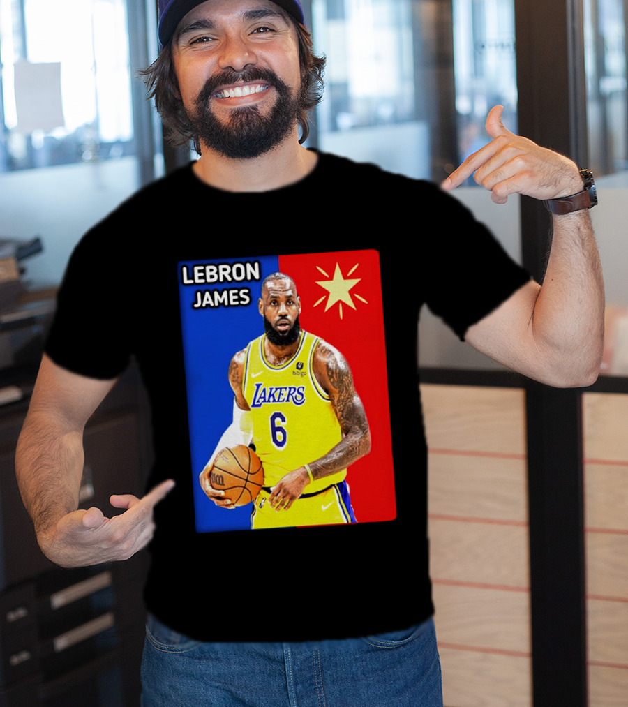LeBron James Los Angeles Lakers Basketball Star 6 T-Shirt