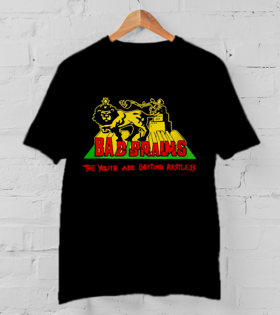 Bad Brains The Youth Are Getting Restless Lion Lightning Urban Backdrop T-Shirt