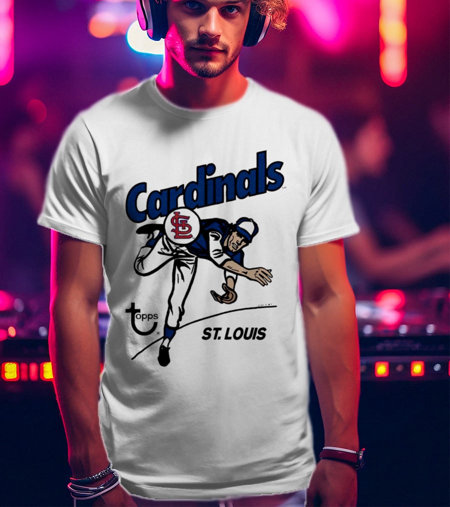 St. Louis Cardinals Topps Baseball Player T-Shirt