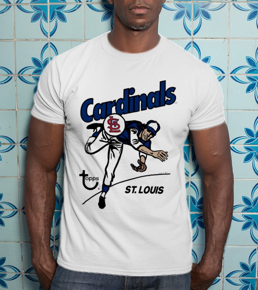St. Louis Cardinals Topps Baseball Player T-Shirt