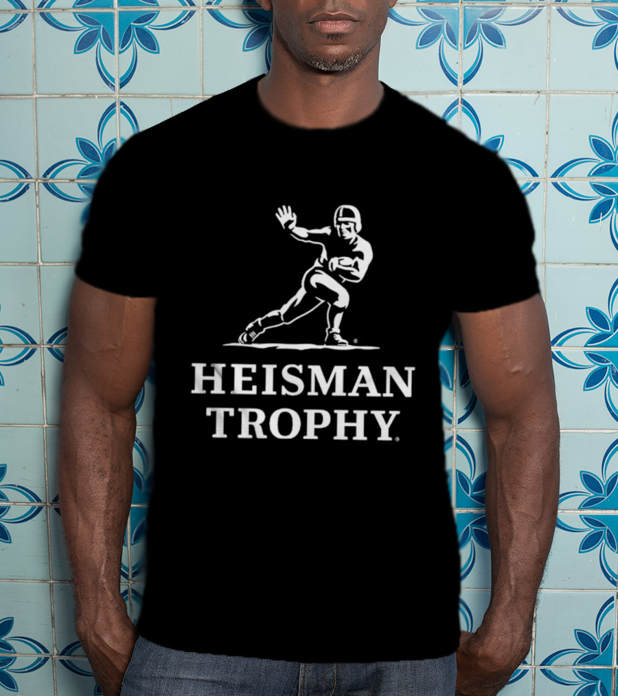 Heisman Trophy Football Player Logo Athletic Award T-Shirt