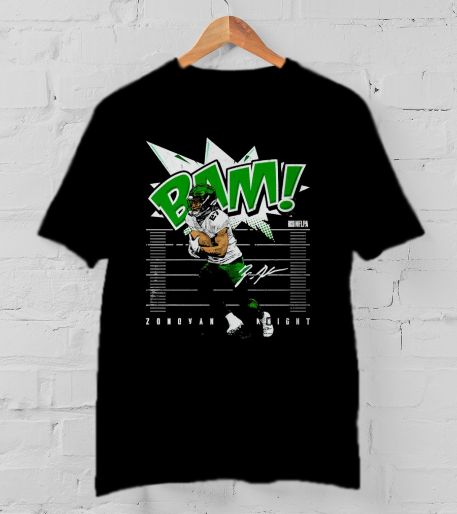 BAM Zonovan Knight New York NFLPA Signature T-Shirt