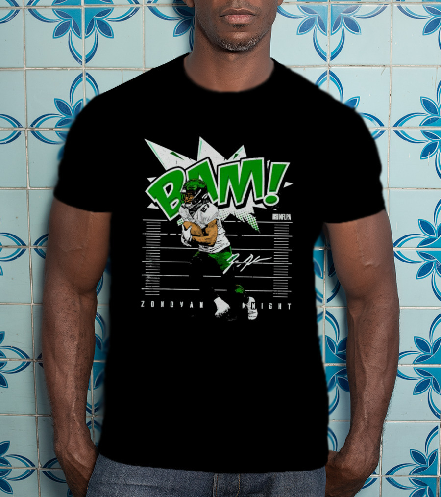 BAM Zonovan Knight New York NFLPA Signature T-Shirt